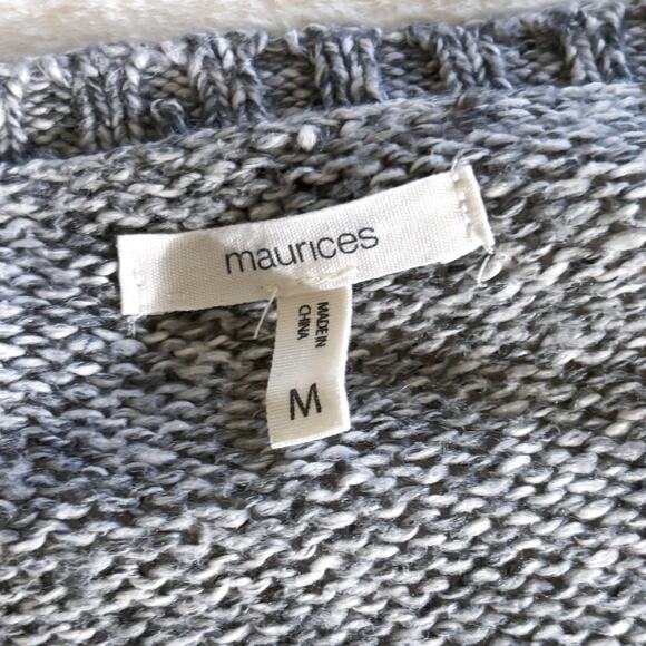 Maurices Geometric Heathered Long Tunic Sweater Women's M Casual Fall Yellow - Picture 4 of 6